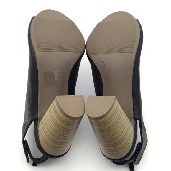 NWOB GAP Peep-Toe Booties Stack Block Heels - Picture 8 of 12